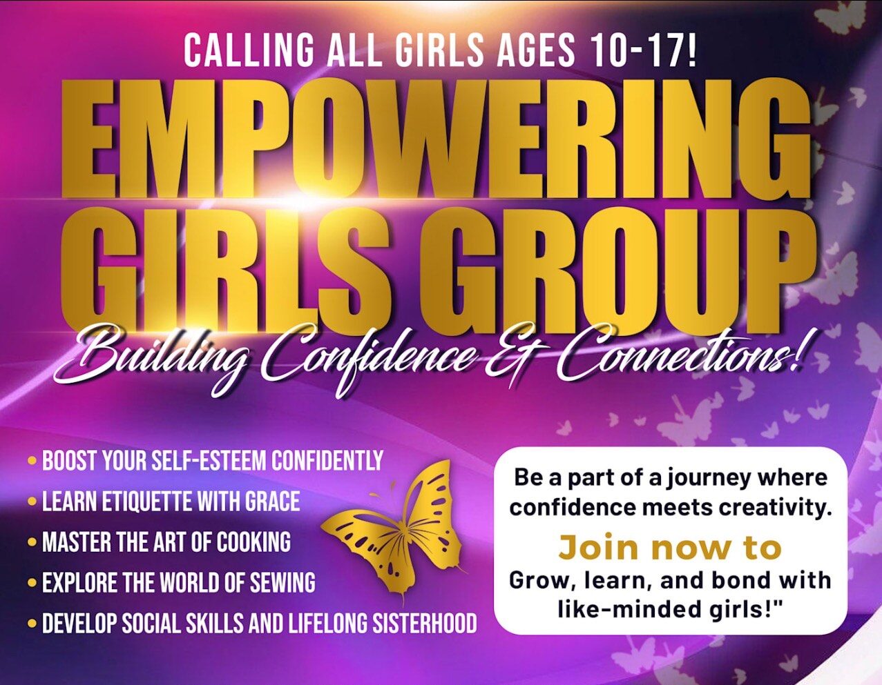 Emerging Butterflies Girls Group – Ft Lauderdale